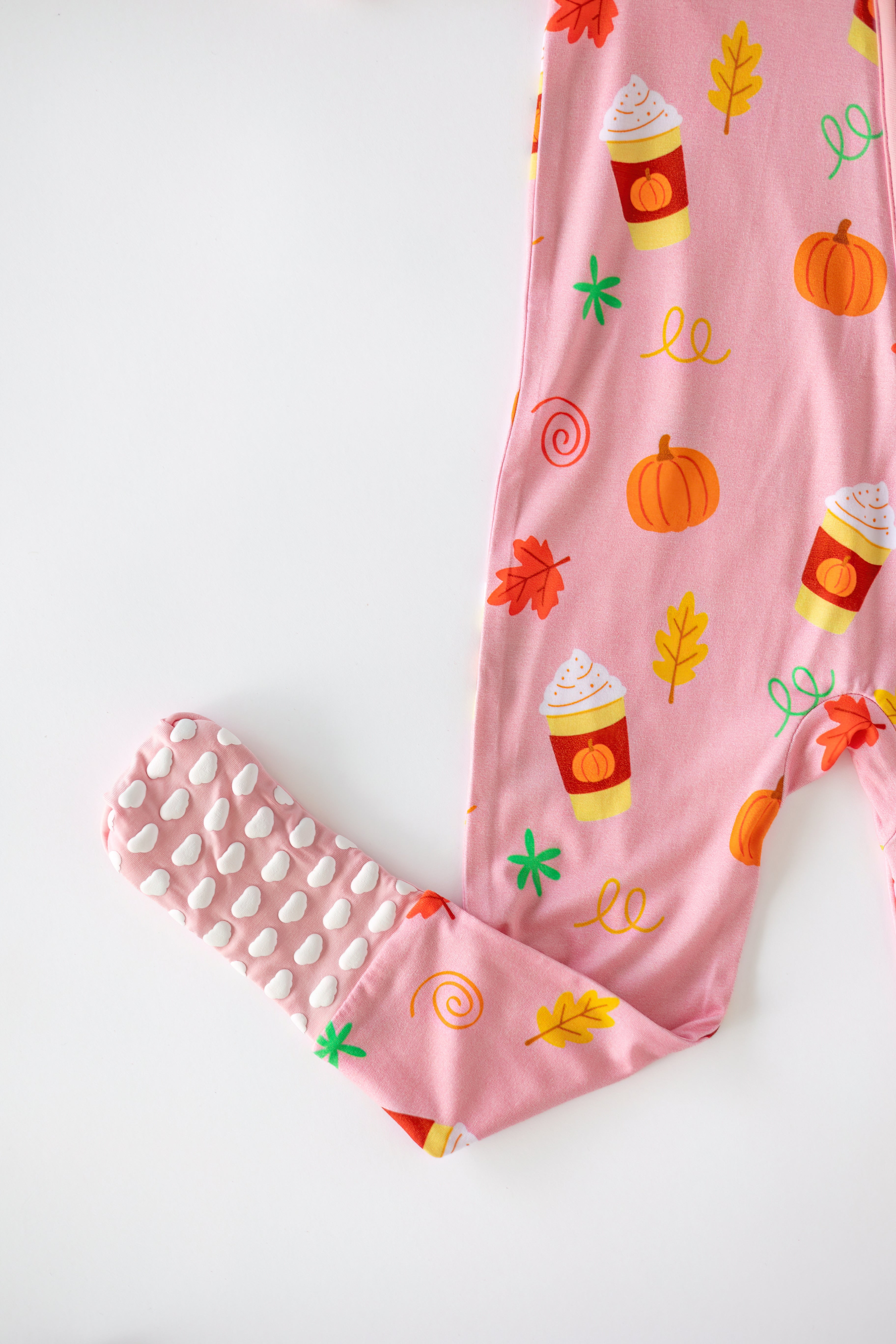 Pumpkin Spice Zipper Onesie