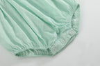 Aqua Daisy Smocked Romper