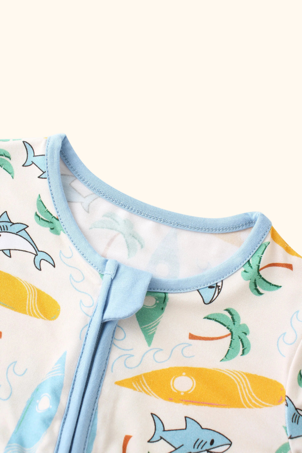 PoshTOT Beach Surf Bamboo Convertible Zippy Romper