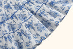 Blue and White Print Layered Sundress