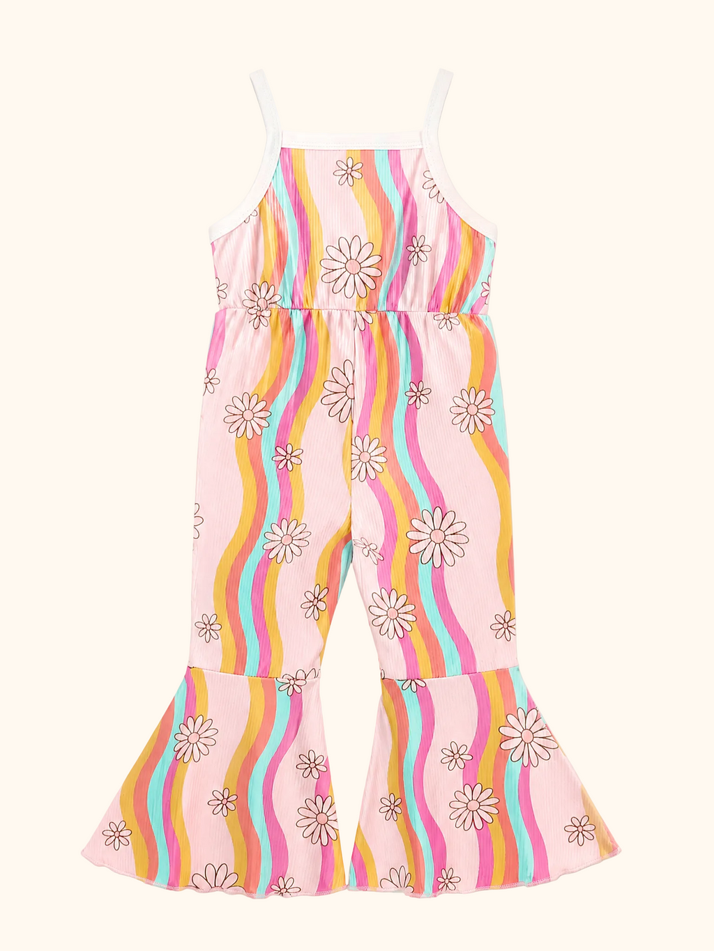 Floral Print Flare Leg Jumpsuit