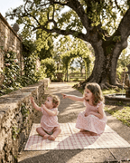 Floral Strawberry Smocked Flutter Dress