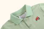 Green Tractor Golf Polo Shirt