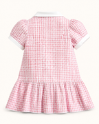 Baby Gingham Ruffle Hem Polo Dress