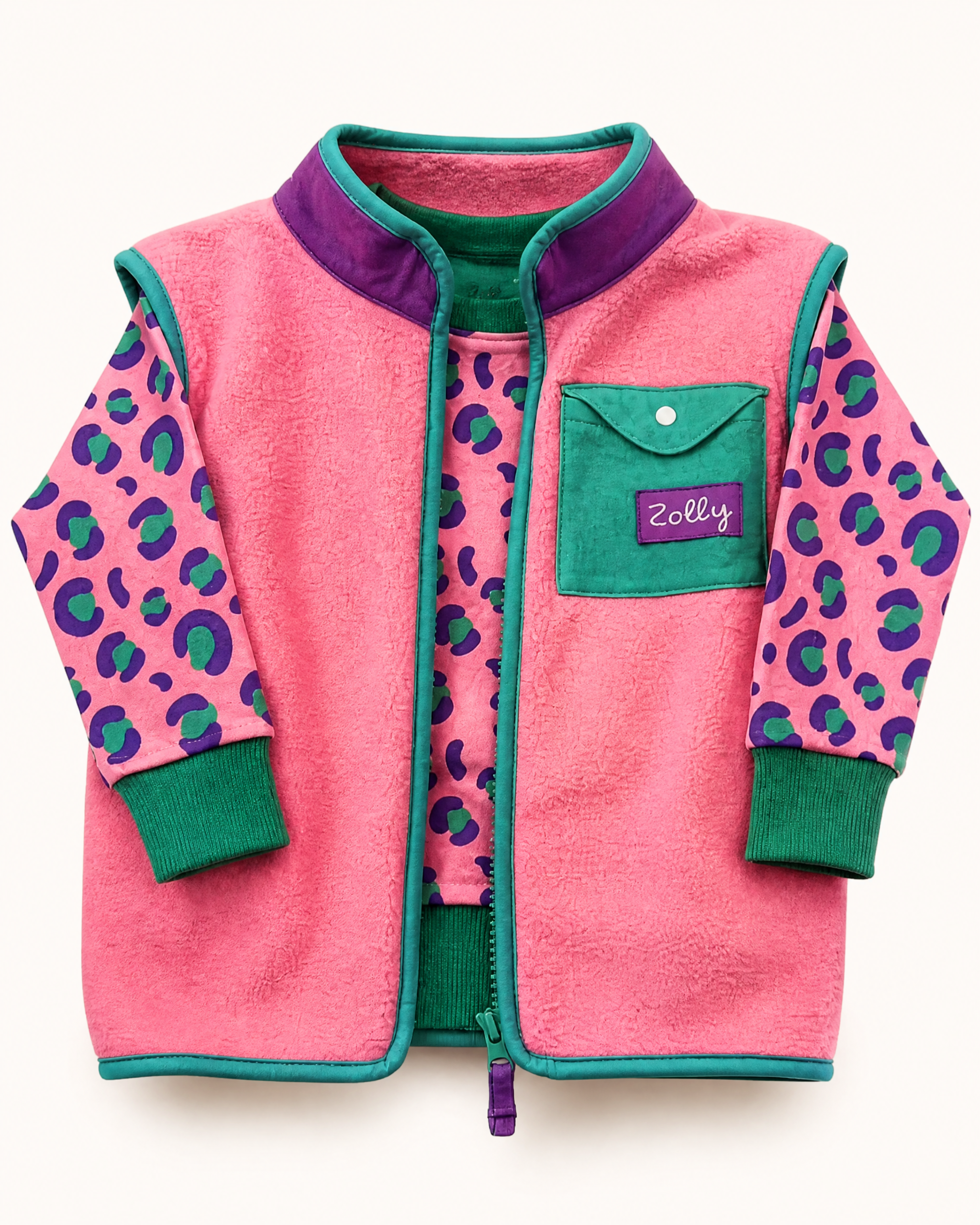Bubblegum Pop Fleece Vest