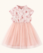 Baby Floral Cap Sleeve Tulle Dress