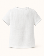 Baby Color Block Pocket Tee and Drawstring Shorts Set