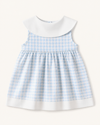 Baby  Fruit Embroidered Gingham Sleeveless Dress