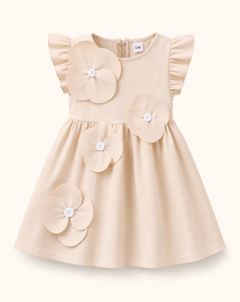 Baby Flower Ruffle Sleeve Dress