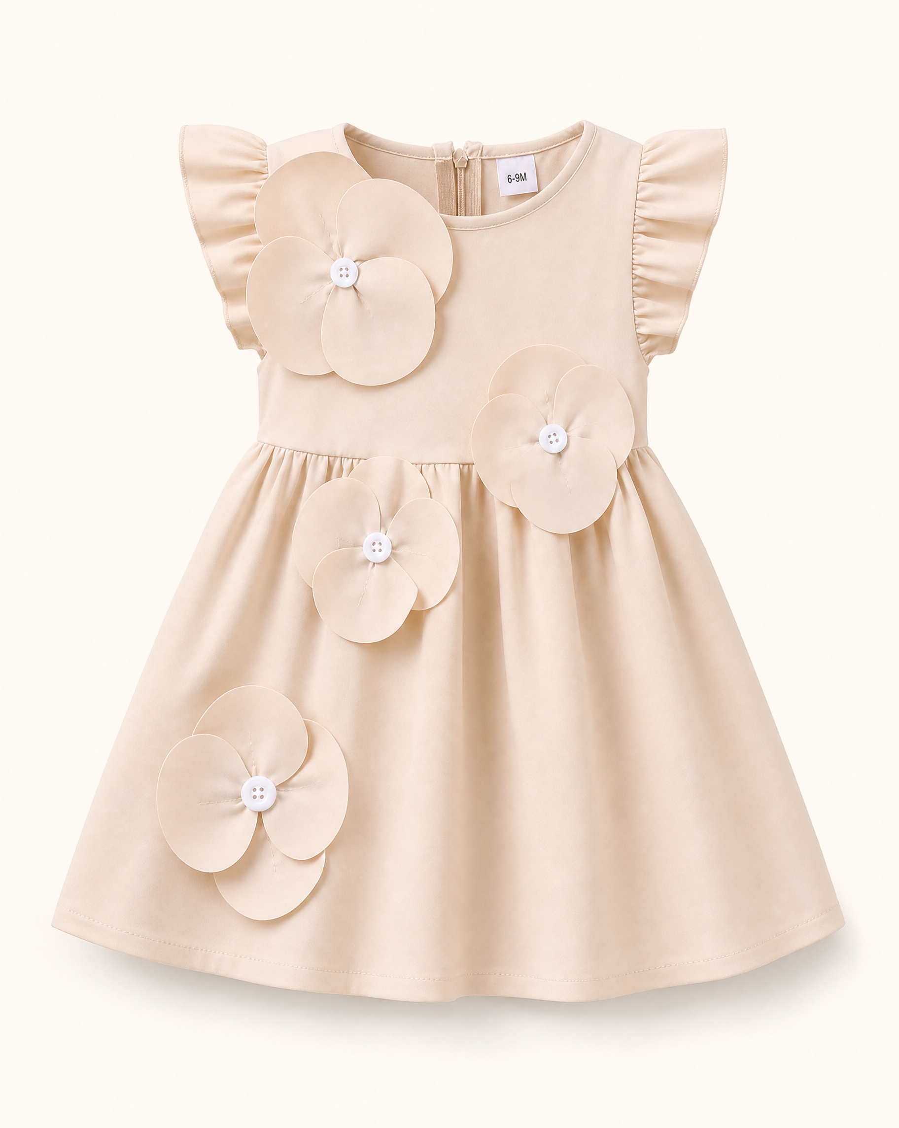 Baby Flower Ruffle Sleeve Dress