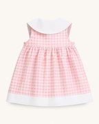Baby  Fruit Embroidered Gingham Sleeveless Dress