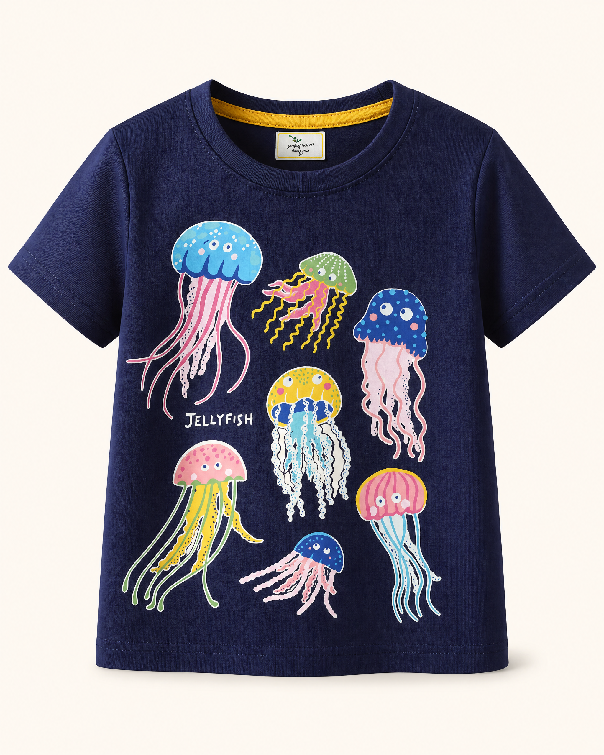 Glow-in-the-Dark Jellyfish Graphic Kids Tee