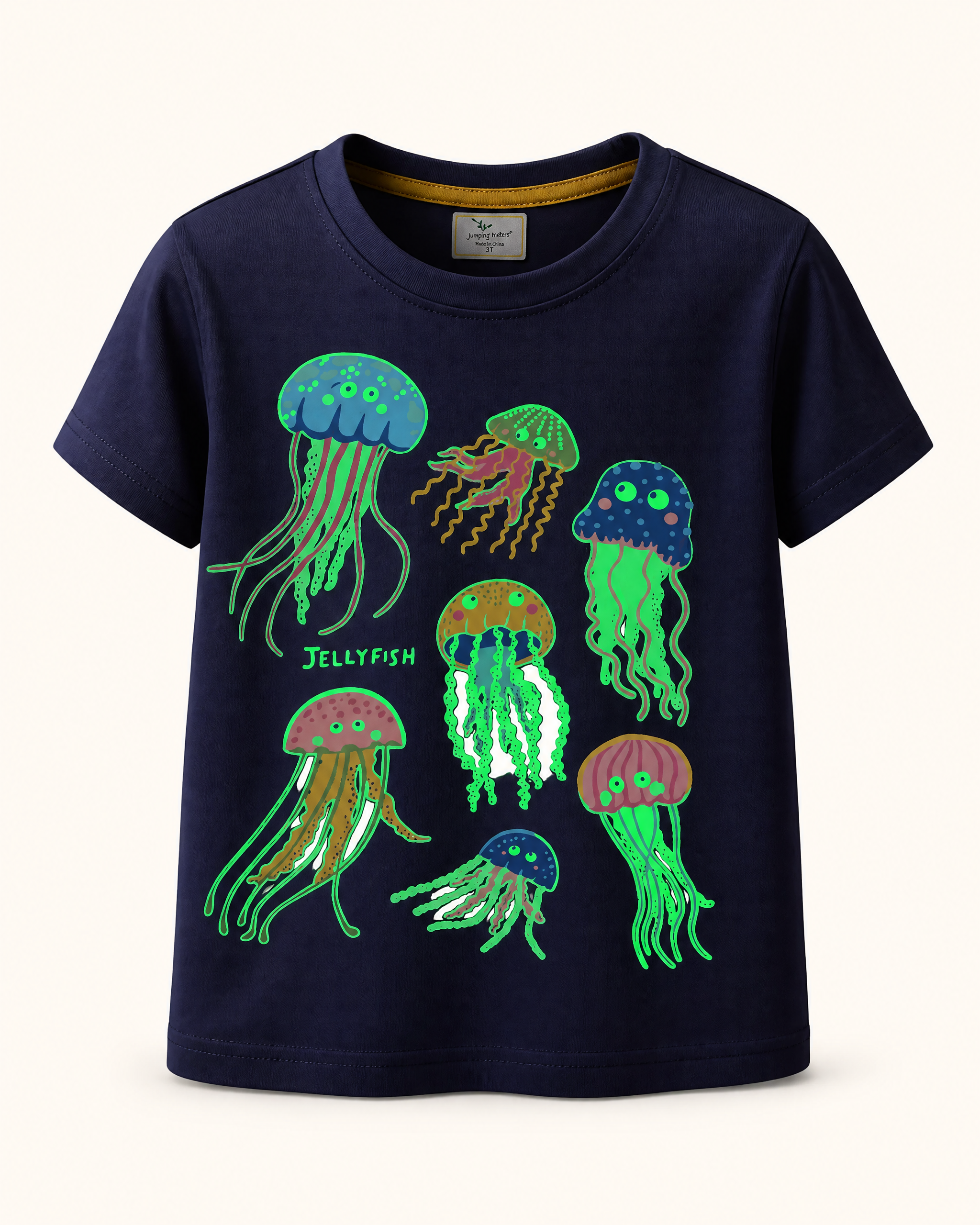Glow-in-the-Dark Jellyfish Graphic Kids Tee