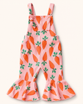 Baby  Carrot Print Flare Overalls