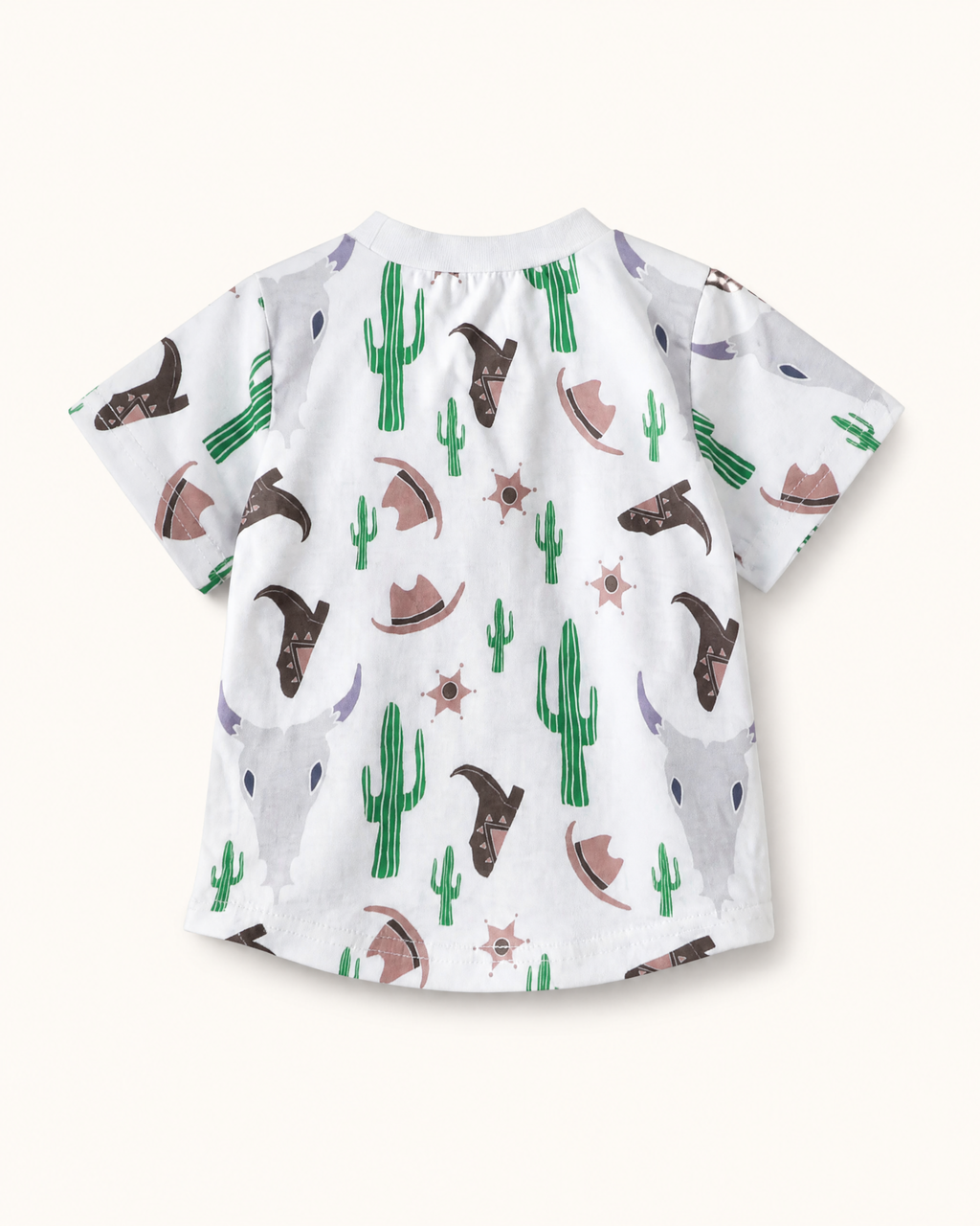 Baby Western Cactus Print Tee and Shorts Set
