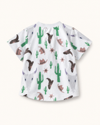 Baby Western Cactus Print Tee and Shorts Set