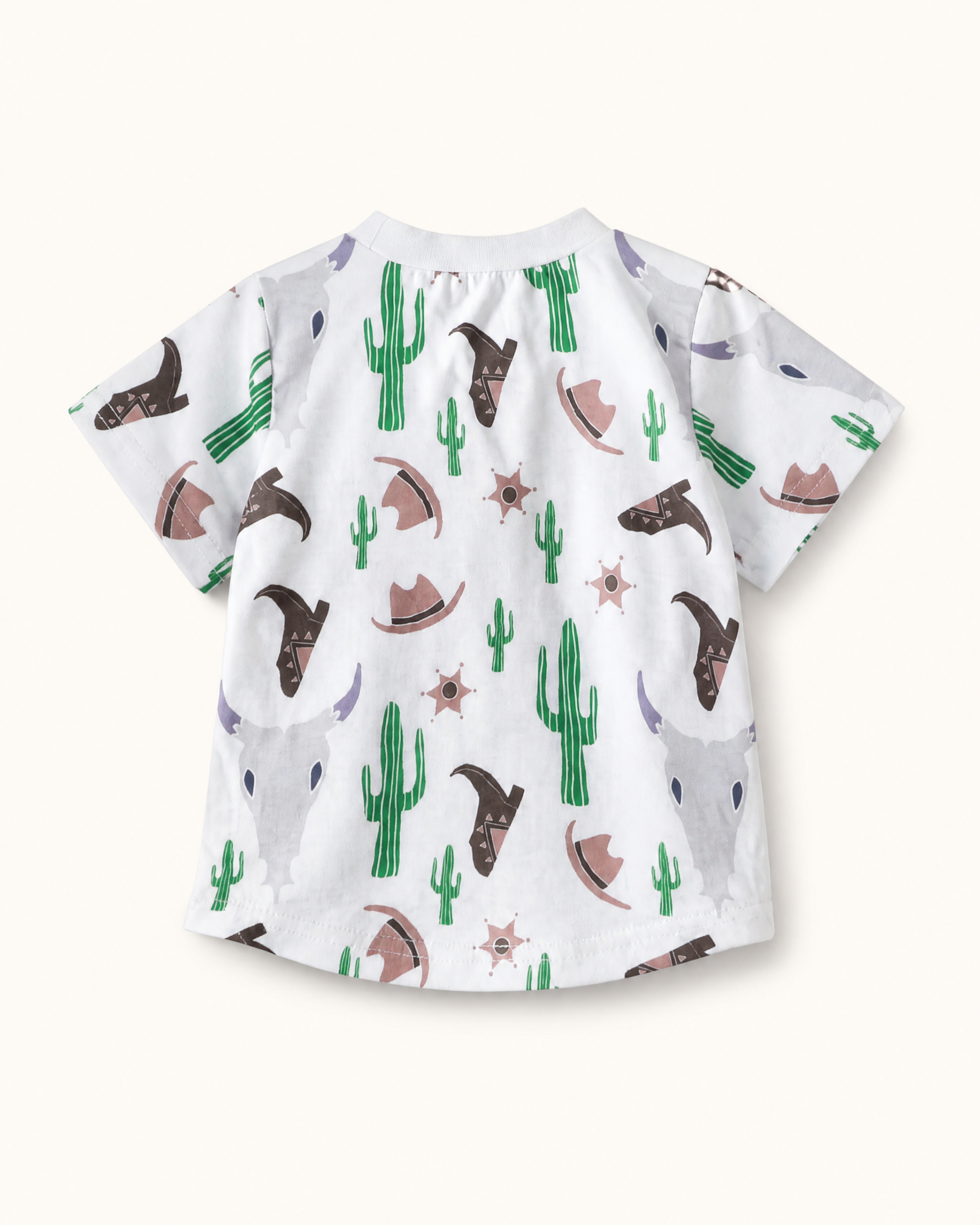 Baby Western Cactus Print Tee and Shorts Set