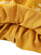 Kids Mustard Sunshine Print T-Shirt and Shorts Set