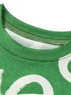 Kids Green Lucky Clover T-Shirt and Shorts Set