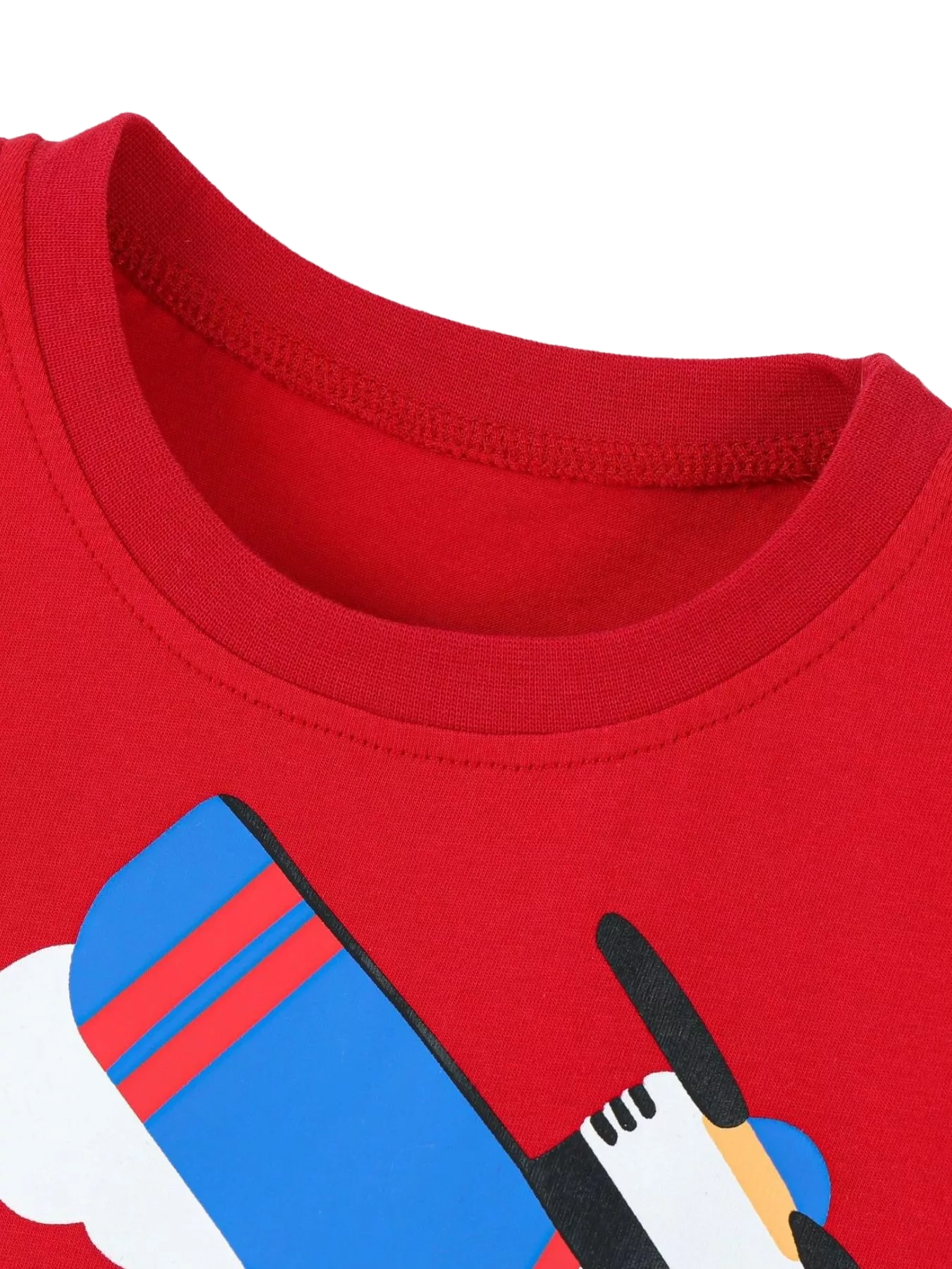 Airplane Round Neck T-Shirt and Shorts Set