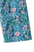 Lily Floral Cold-Shoulder Kids Jumpsuit - Blue