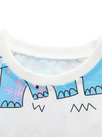 Kids Dinosaur Print Round Neck T-Shirt