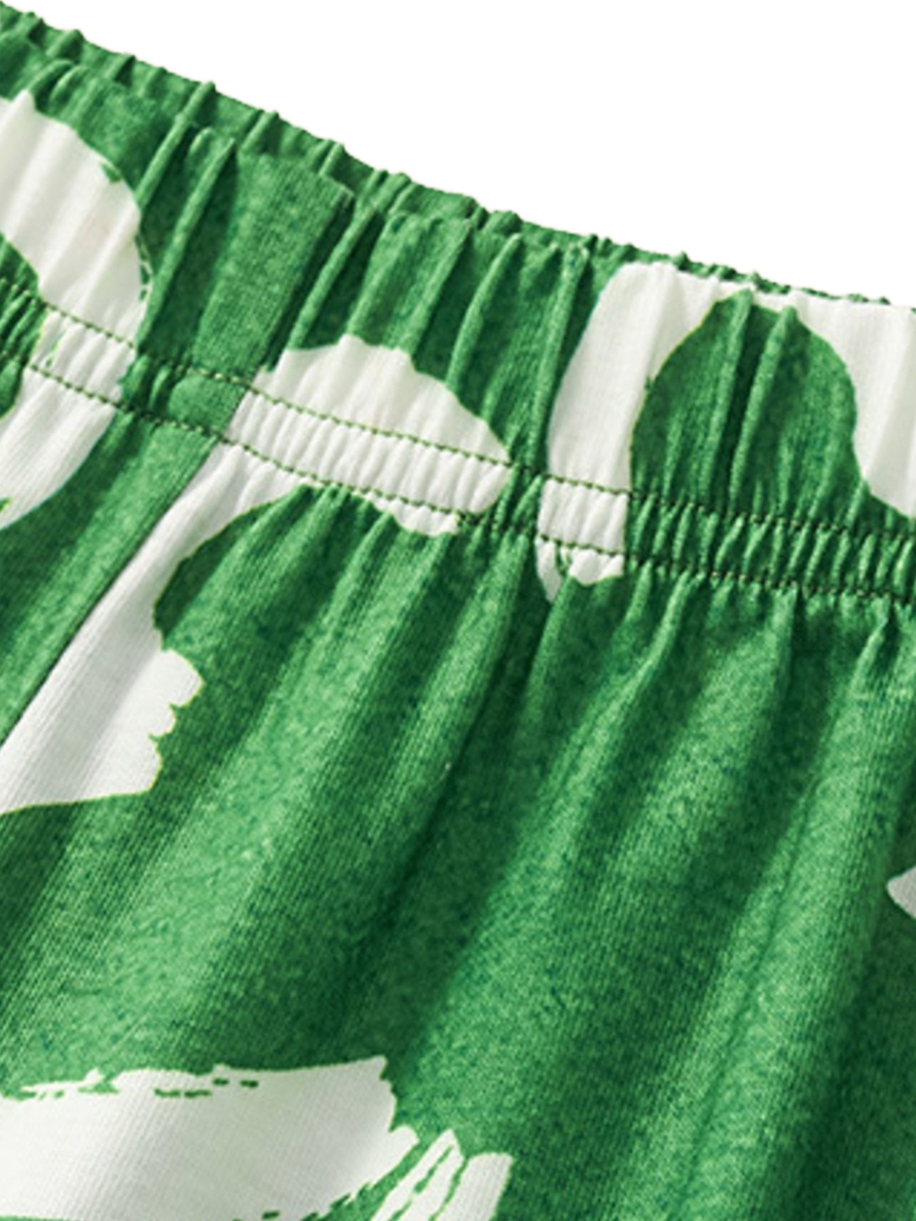 Lucky Clover Print Tee and Shorts Set