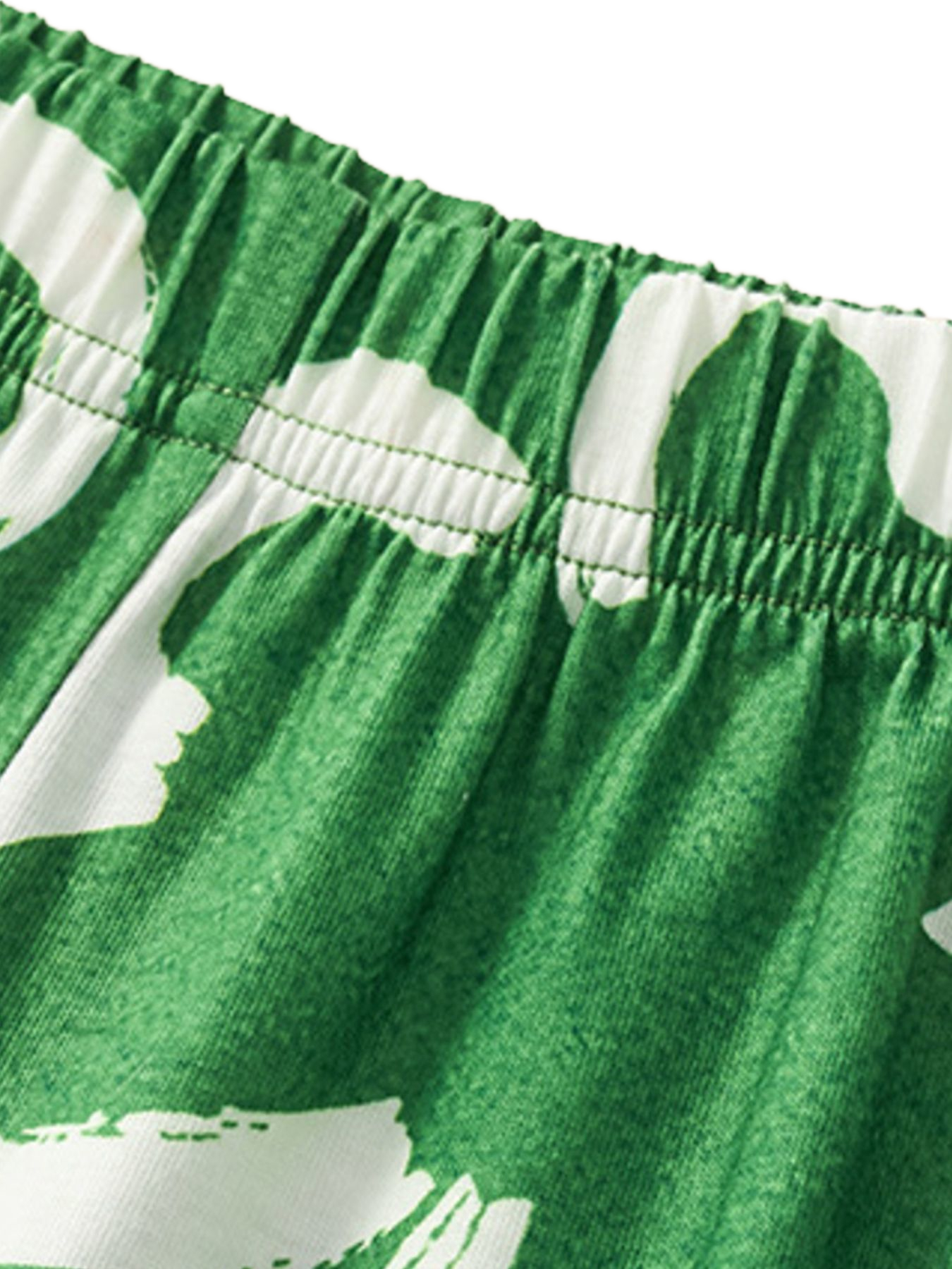 Lucky Clover Print Tee and Shorts Set