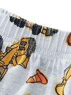 Kids Construction Vehicle Print Tee and Shorts Set