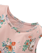 Kids’ Pale Blush Woodland Friends Sleeveless Dress