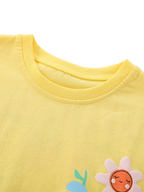 Baby Cartoon Fruit Cotton T-Shirt & Shorts Set