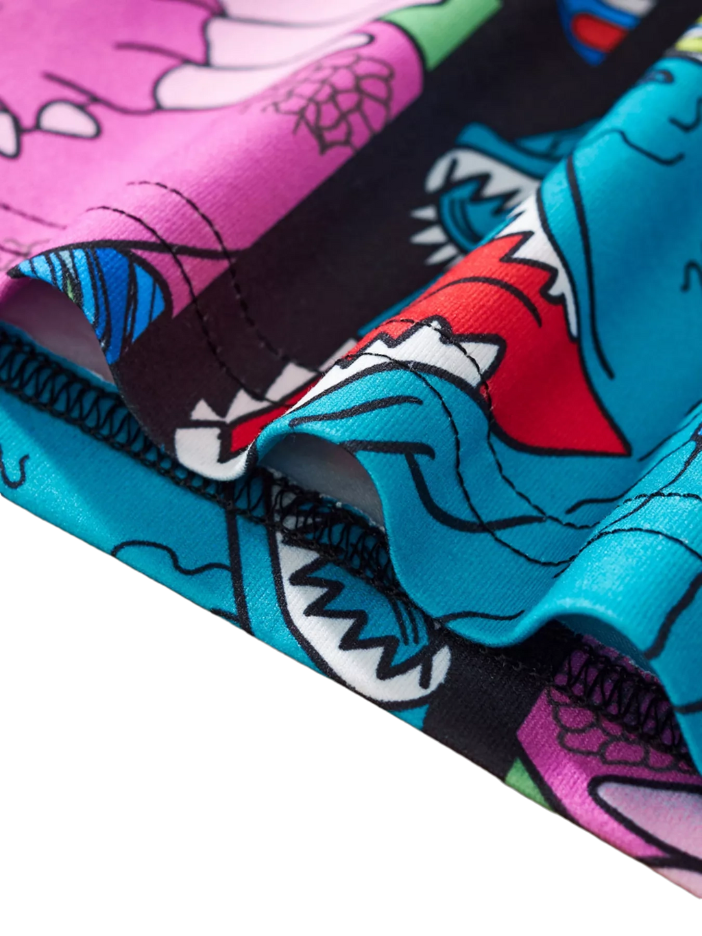 Dinosaur Print Round Neck T-Shirt