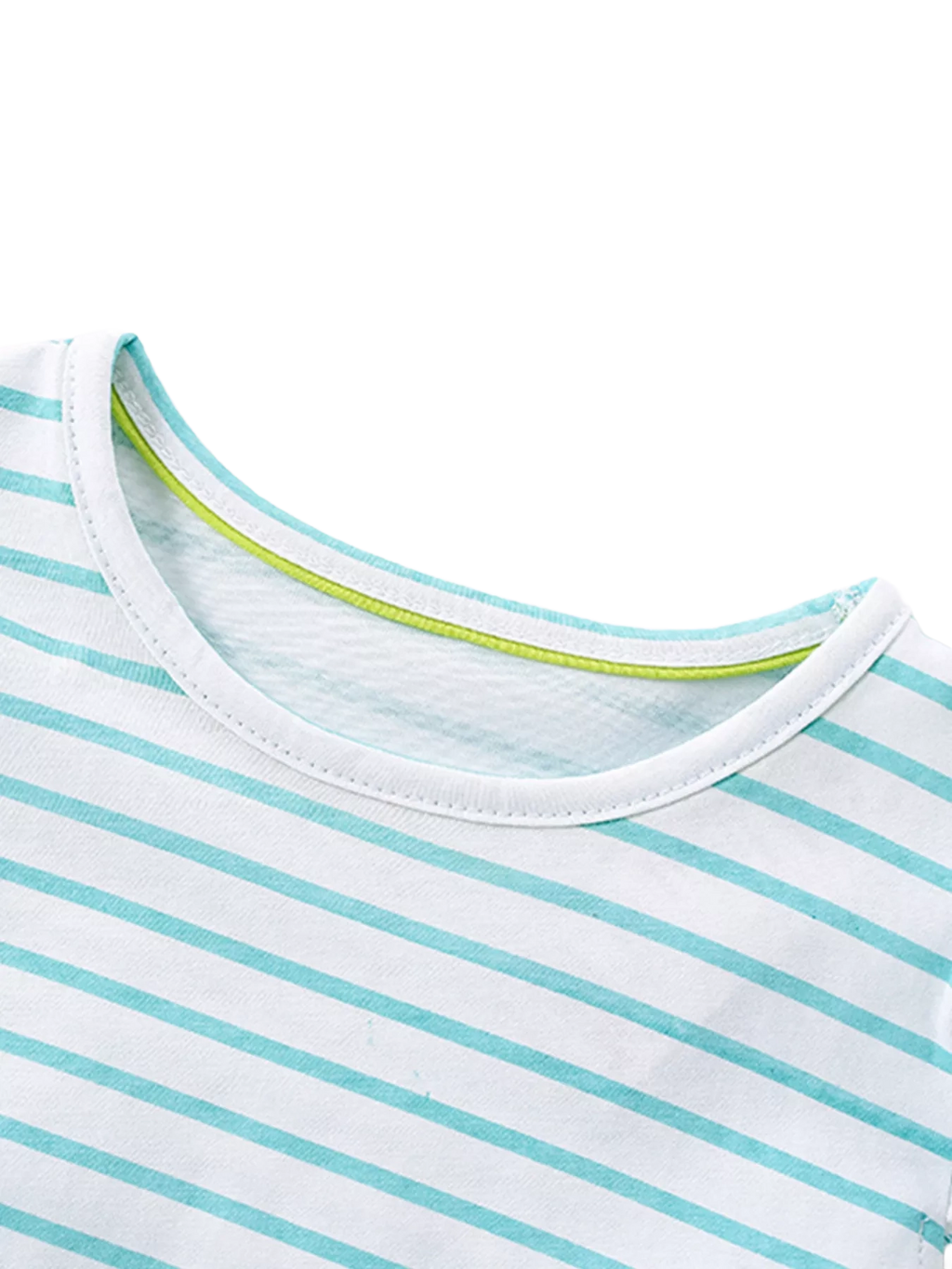 Striped Unicorn Embroidered Tulle Dress