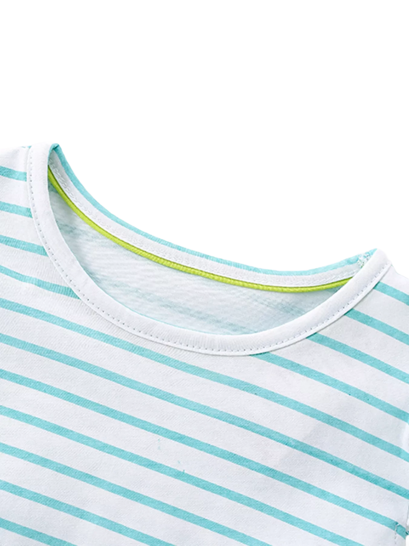 Striped Unicorn Embroidered Tulle Dress