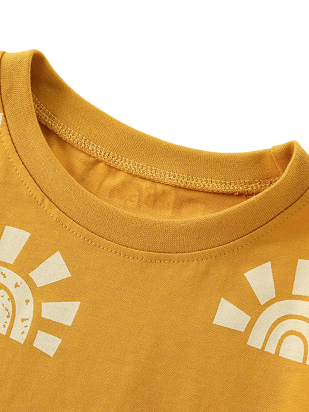 Sunshine Print Short Sleeve Tee and Shorts Set