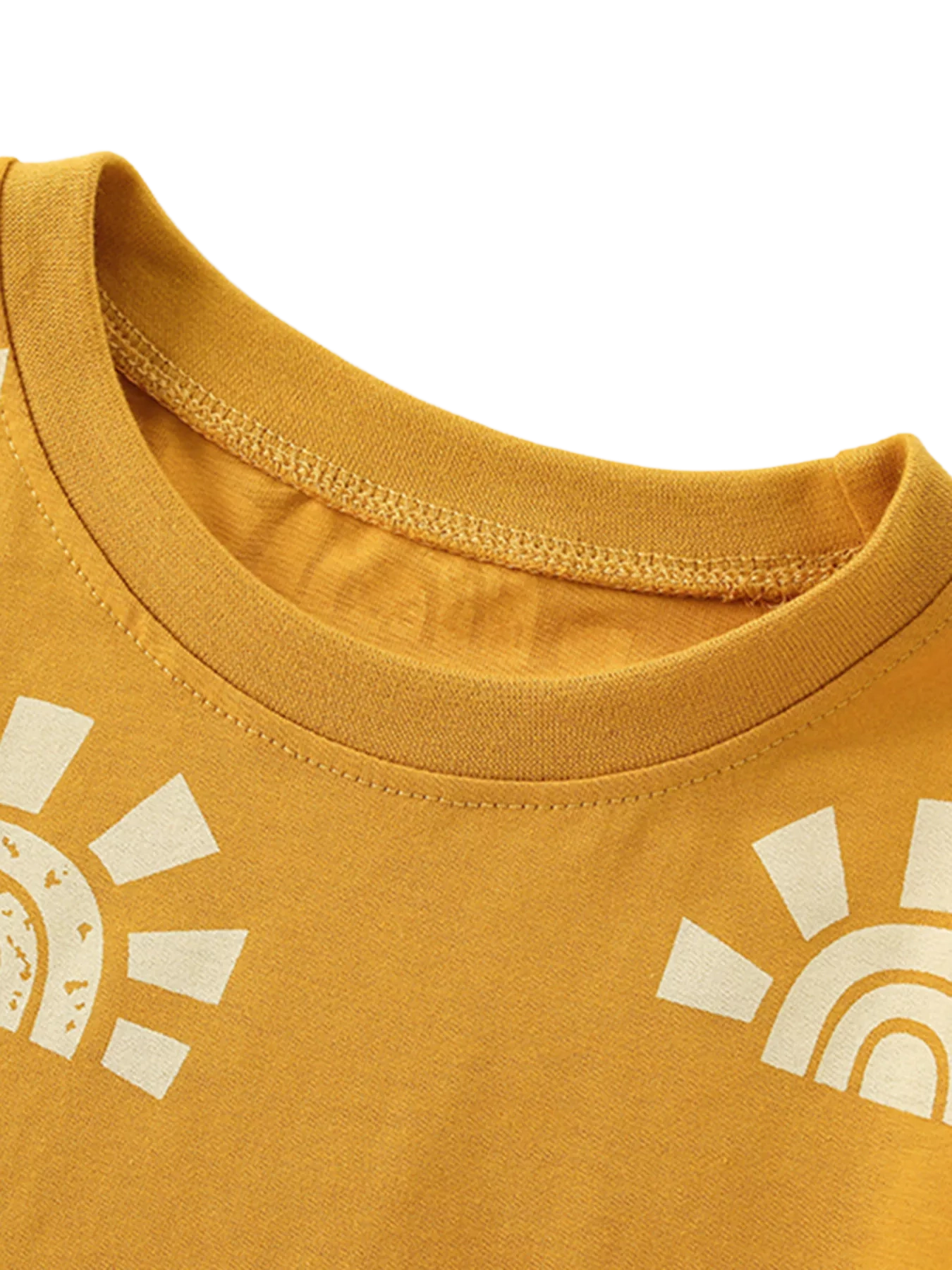Sunshine Print Short Sleeve Tee and Shorts Set