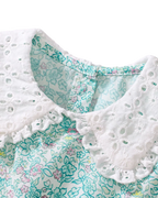 Kids Floral Bunny Peter Pan Collar Dress