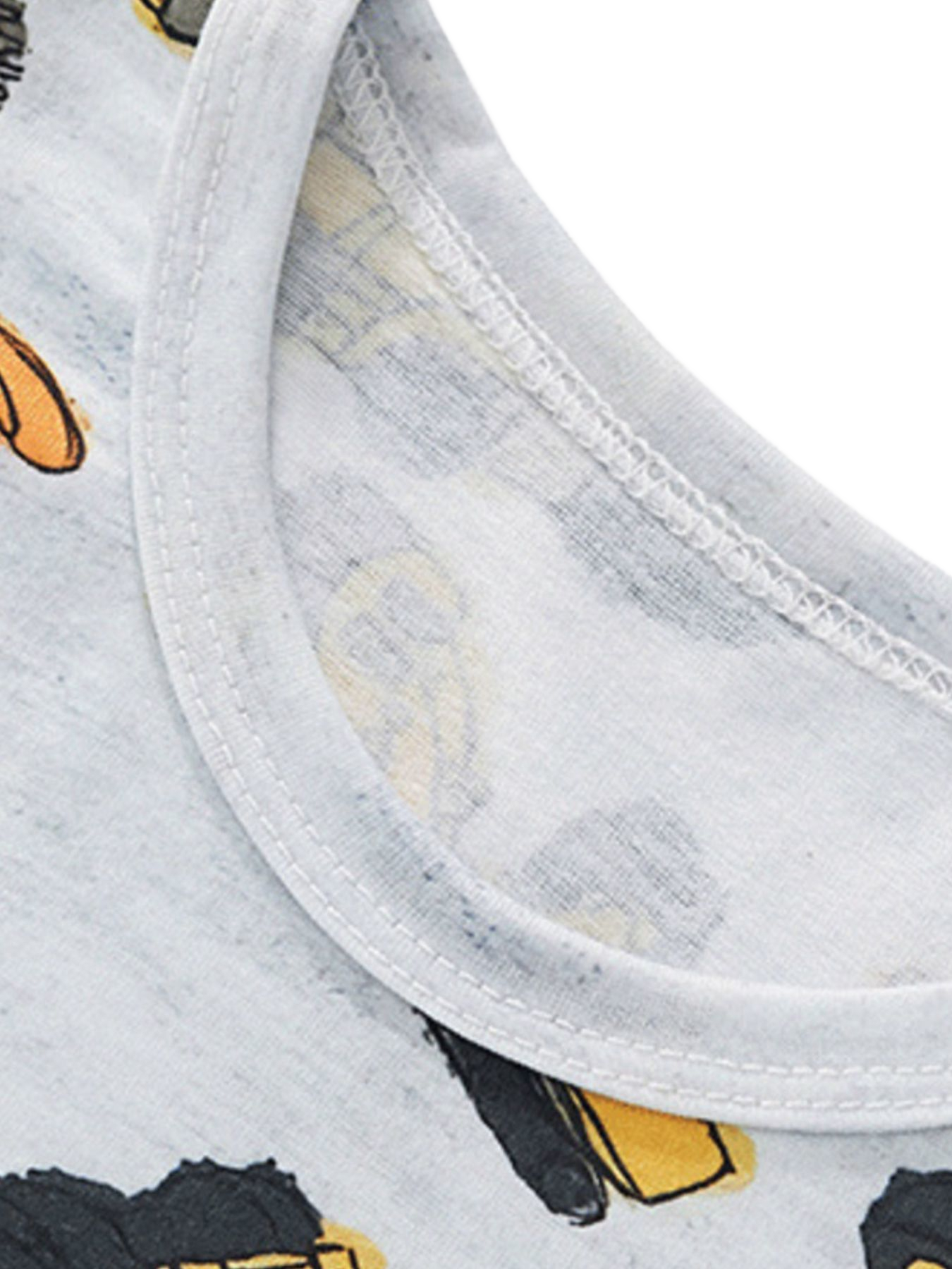 Construction Vehicle Print Round Neck Tee and Shorts Set