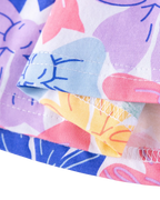 Kids Colorful Bow Print Cotton Tiered Dress
