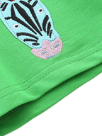 Kids Animal Graphic Cotton T-Shirt & Shorts Set