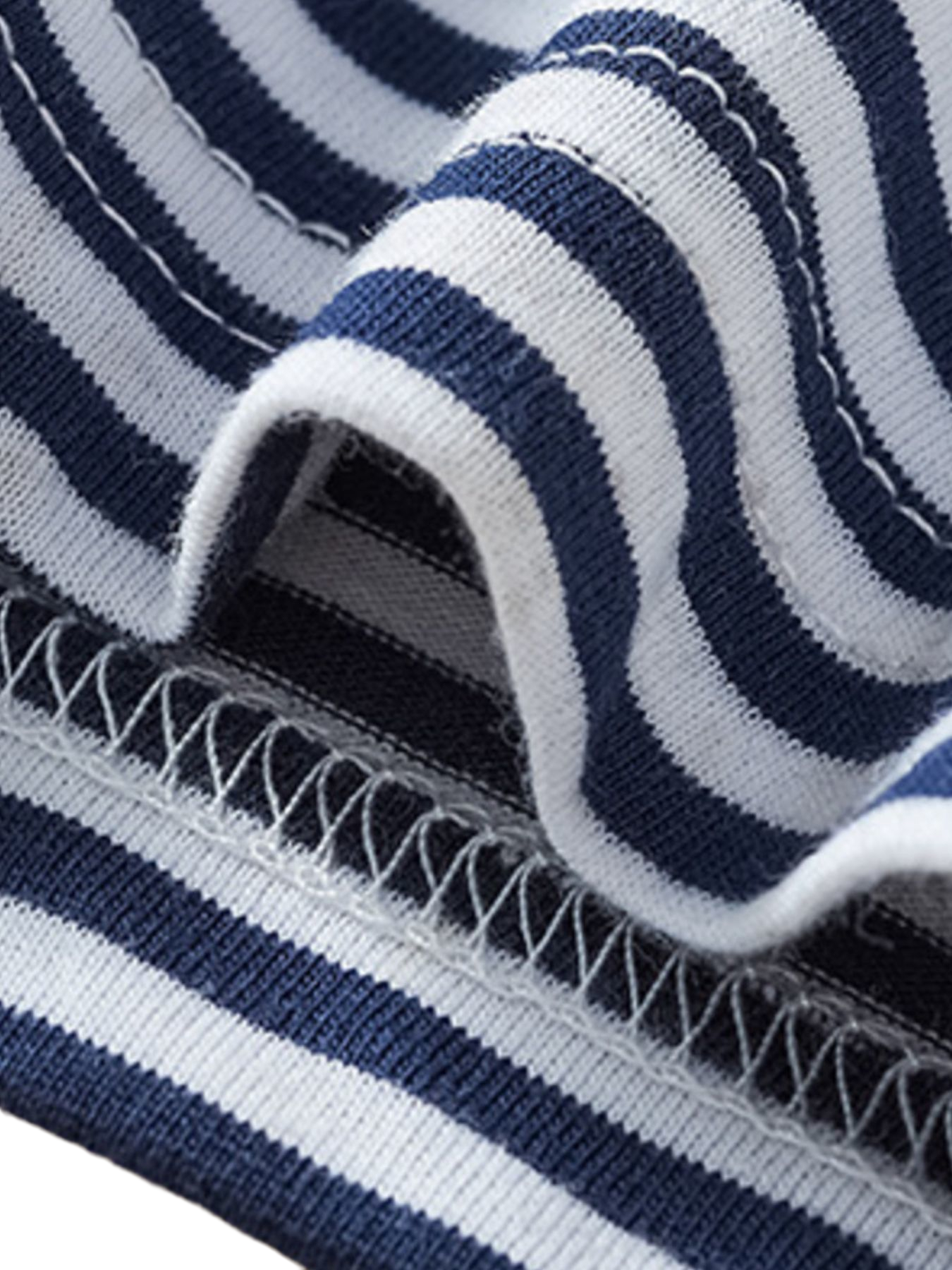 Striped Polo Shirt & Printed Shorts Set