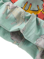 Kids Lion Print Short Sleeve Tee and Shorts Set