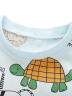 Kids Animal Print Short Sleeve Tee – Cotton Blend
