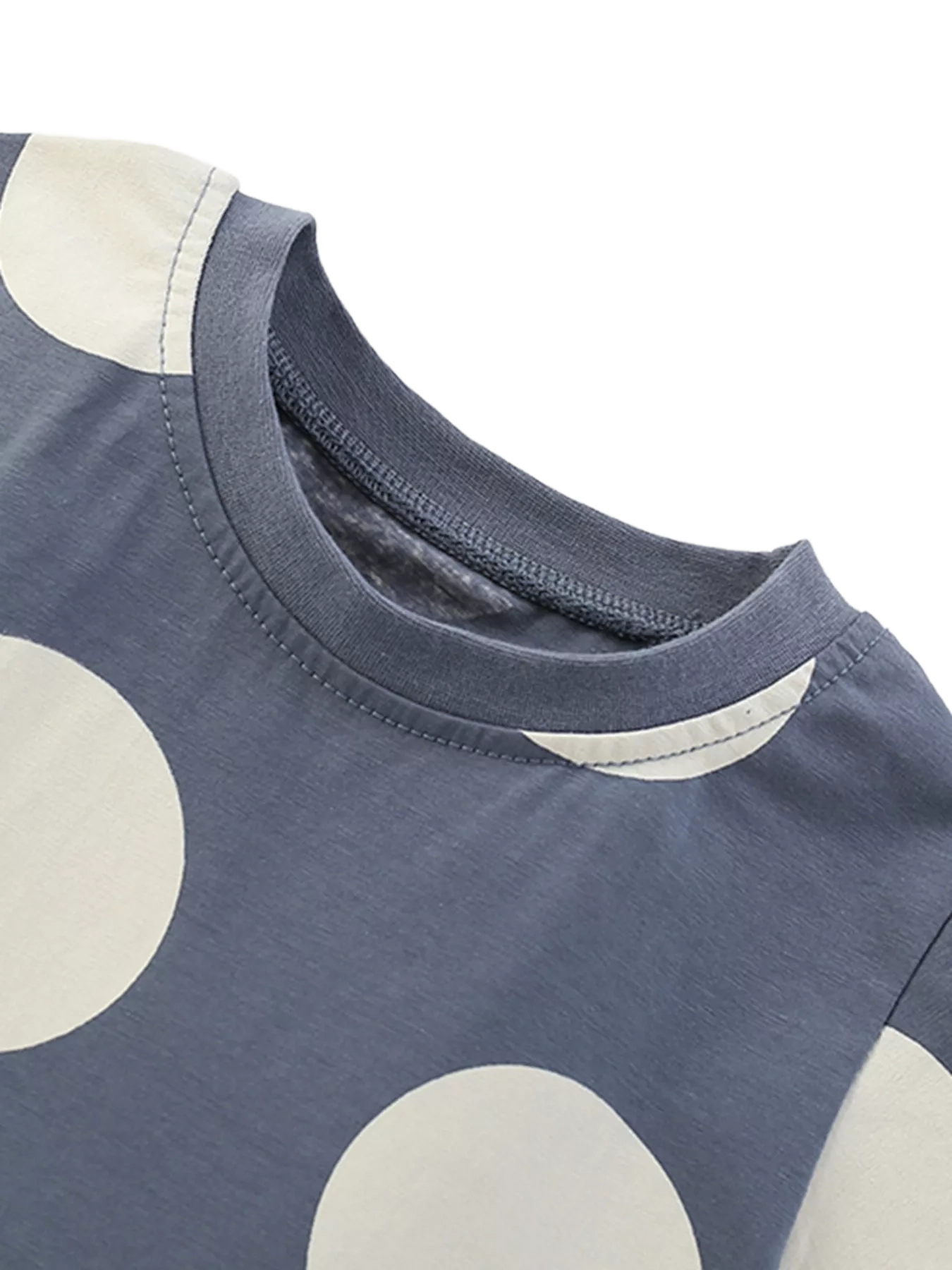 Cute Cartoon Applique Polka Dot Dress