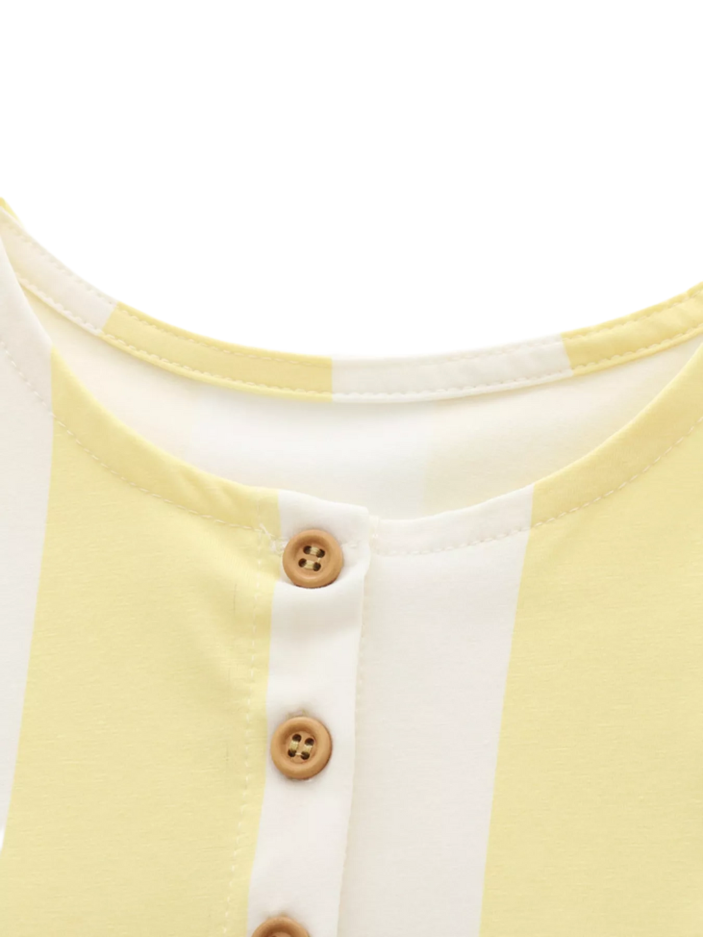 Striped Summer Dress with Floral Pockets