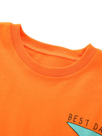 Kids Bird Graphic Tee & Wavy Stripe Shorts Set