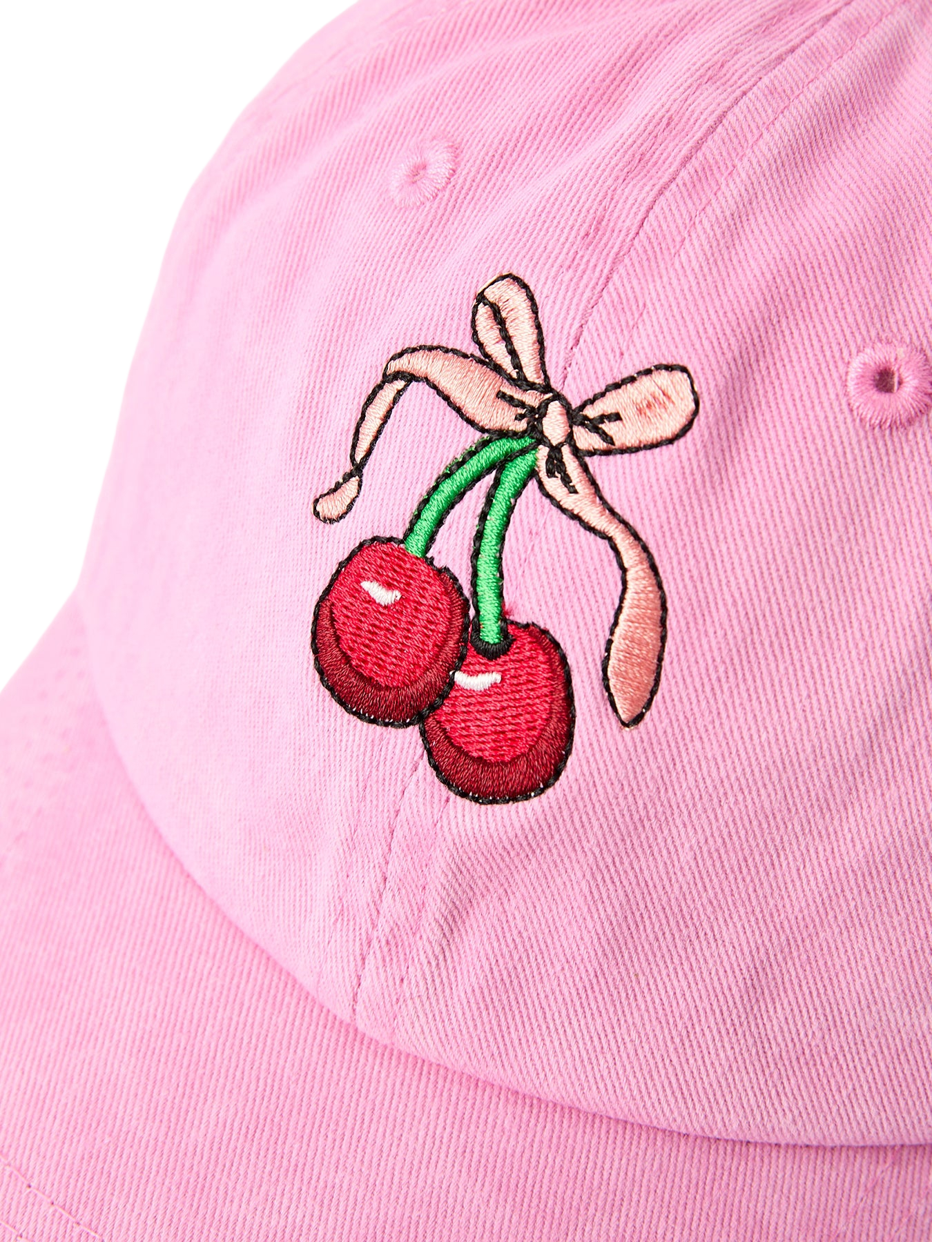 Cherry Embroidered Kids’ Baseball Cap