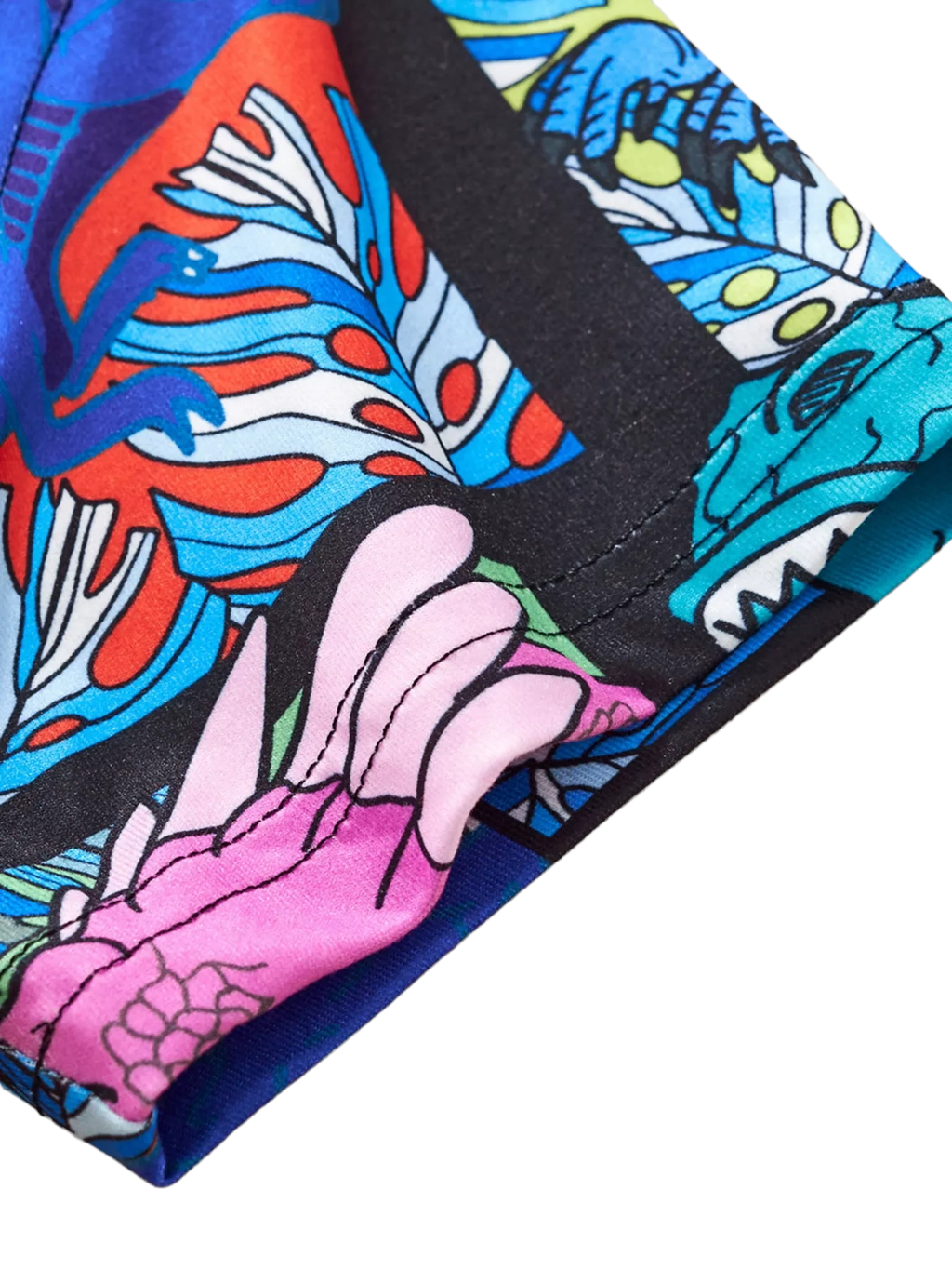 Dinosaur Print Round Neck T-Shirt