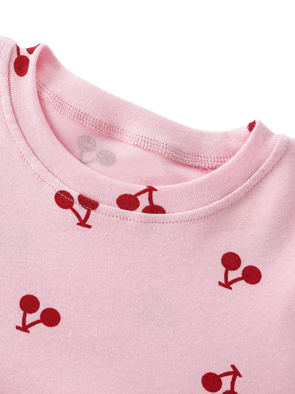 Cherry Print Short Sleeve Dress