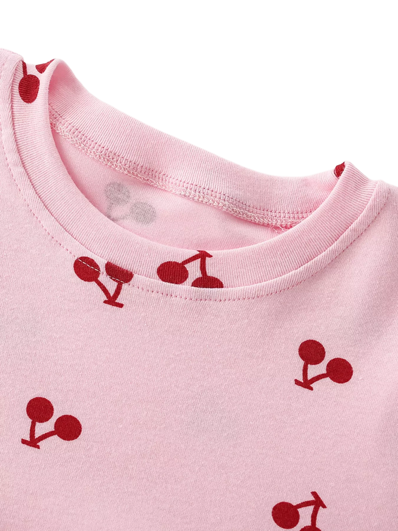 Cherry Print Short Sleeve Dress